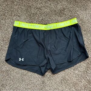 Under Armour Black Athletic Shorts Lightweight Performance